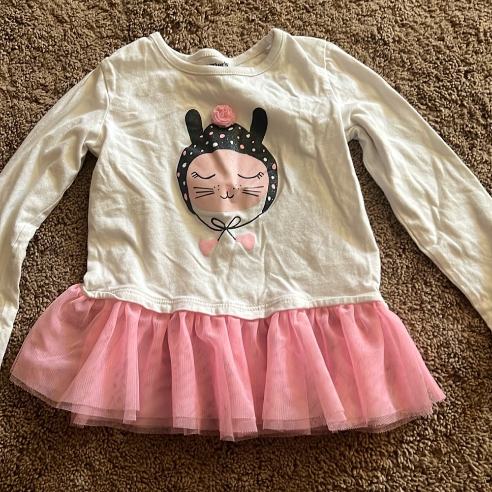 Long Sleeve Bunny Tutu Shirt